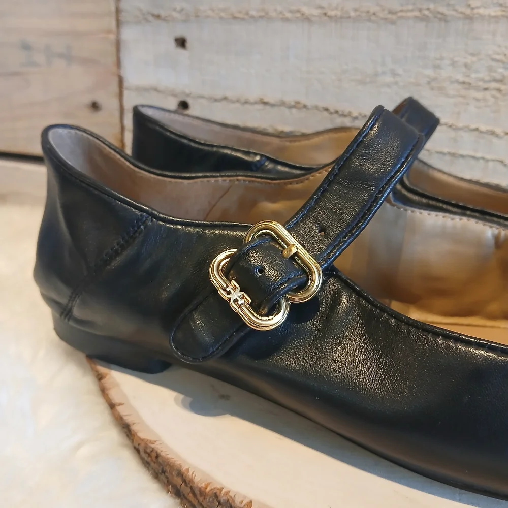 Sam Edelman Leather Mary Jane Flats - Picture 3 of 8